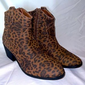 Western Style Cheetah Bootie